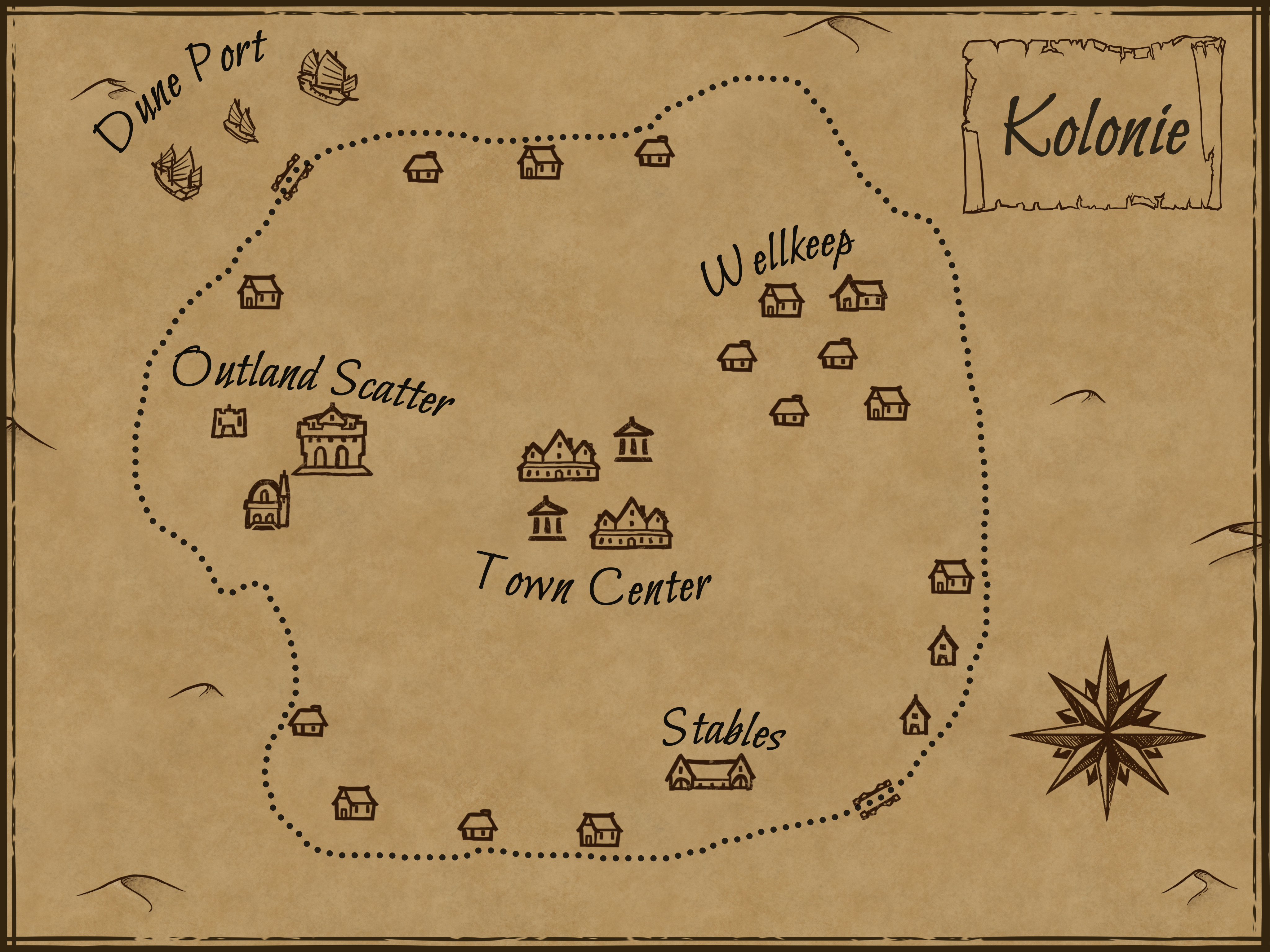Kolonie map